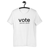 Vote t-shirt (white and gray)