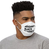 Minding My Black Business face mask