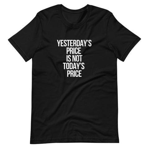 Yesterday's Price is Not Today's Price